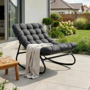 Fotel Bujany AURORA Szary